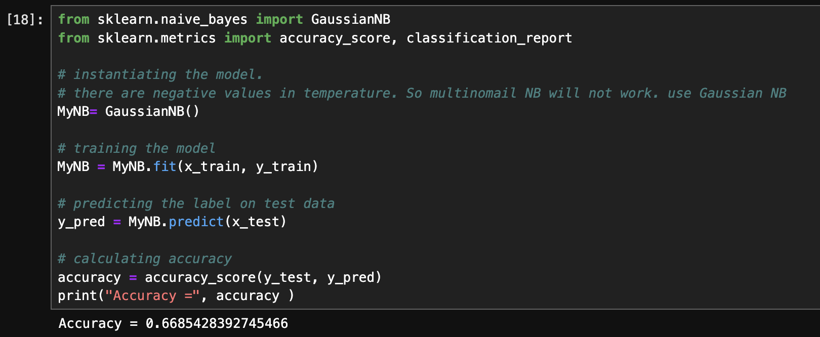 accuracy (Python)
